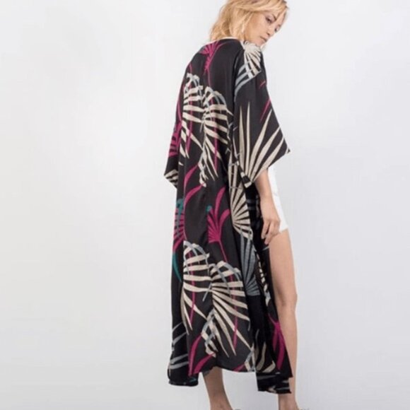 Maeve Anthropologie Kira Long Kimono Jacket Size XSS - Picture 2 of 14